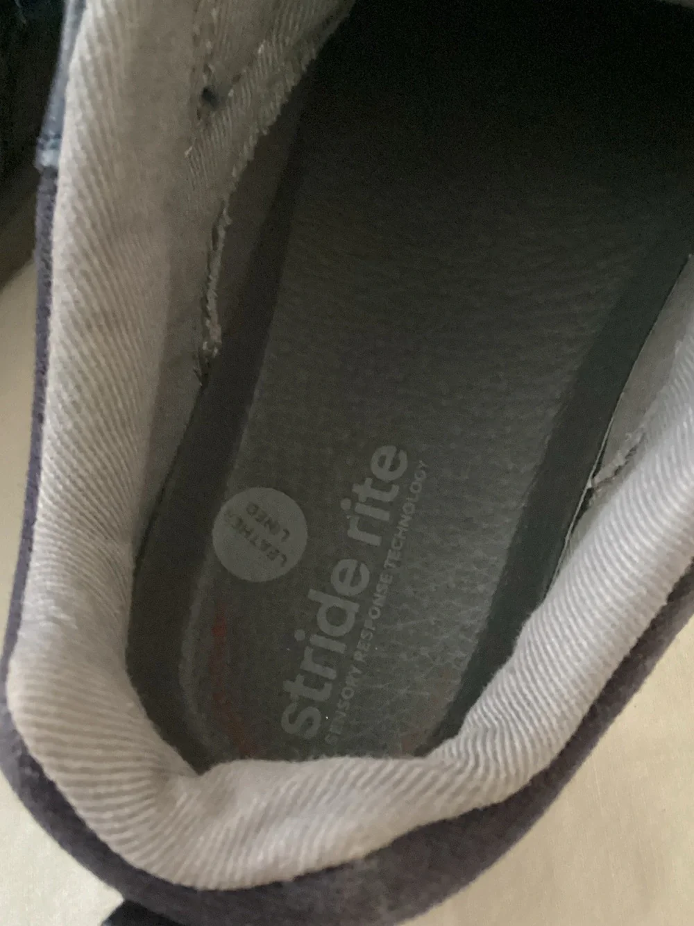 Stride Rite Navy Kids Velcro Dress Shoes